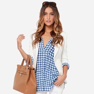 Ralph Lauren Blue Checked Button Up